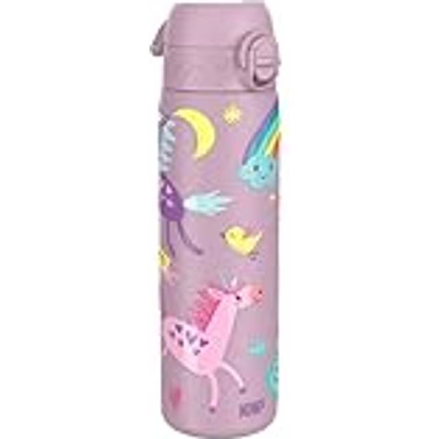 "Slim" vattenflaska, rostfritt stål, 500ml, Unicorns - Ion8