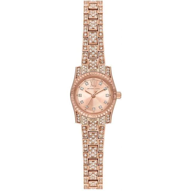 MK Mini Lexington Pavé Rose Gold-Tone Watch - Rose Gold - Michael Kors - ONE SIZE