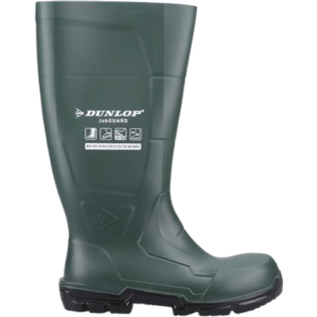 Dunlop Plain Rubber Wellingtons Heritage Green 14 Colour: Heritage Gre