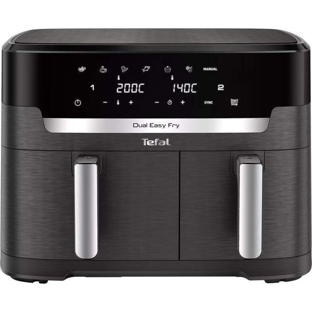 Tefal Easy Fry Xxl Dual Air Fryer, Coal Grey - 11L