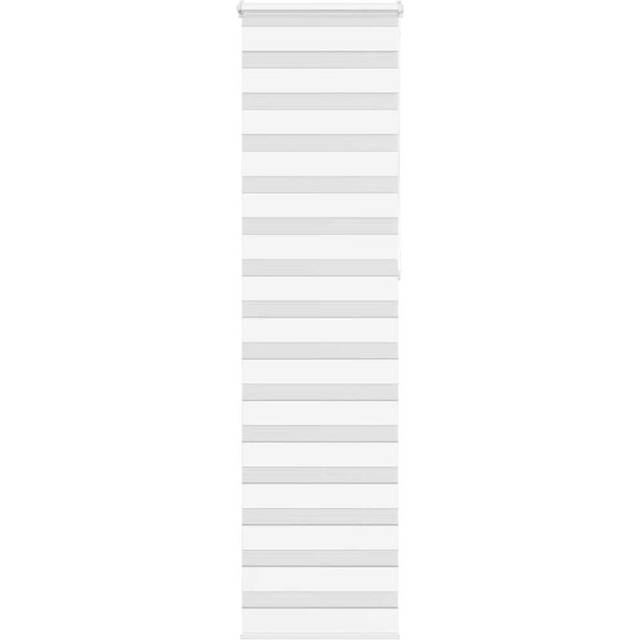 vidaXL Zebra Blind White 55x230 cm Fabric Width 50.9 cm Polyester
