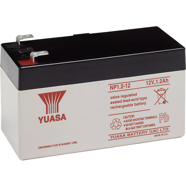 Yuasa NP Series NP2.1-12 Valve Regulated Lead-Acid Battery SLA 12V...