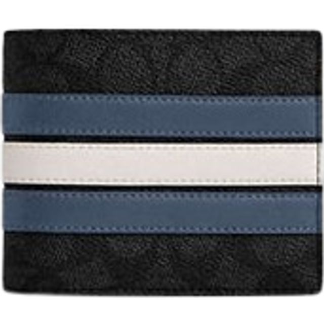 Coach Mens 3 in 1 Wallet in Pieced Signature Varsity Stripe - Multicolour - One Size
