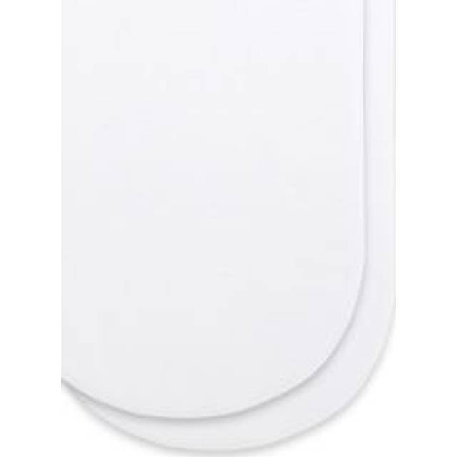 Snuz 2 Pack Moses Basket/Pram Fitted Sheets - White