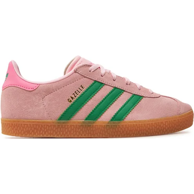 Adidas Originals Older Kids Gazelle Trainers in Pink | Size 4 | Rubber