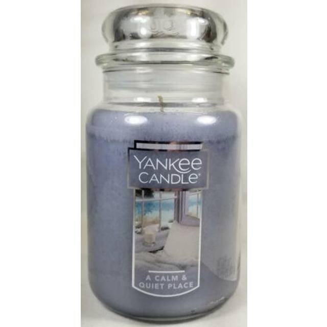 Yankee Candle A Calm & Quiet Place Scented  Classic 22oz Large Jar Single Wick Candle  Over 110 Hours of Burn Time