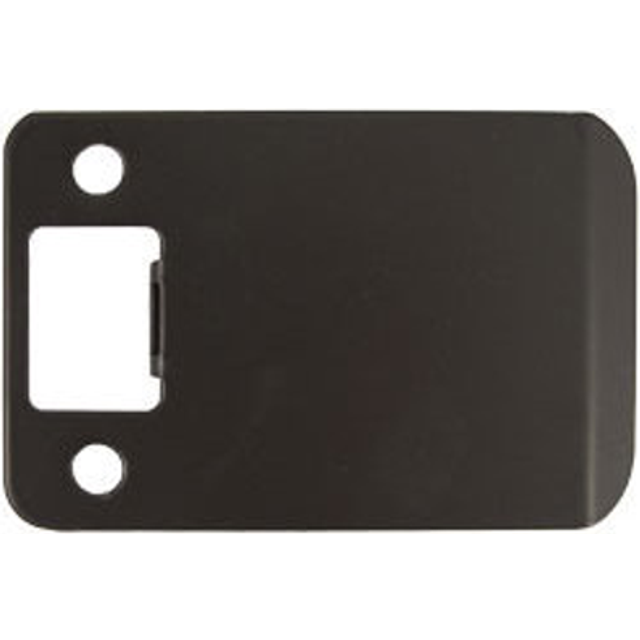 "Round Corner Extended Lip Strike Plate  2-1/4"""" x 3""""  (3-1/2"""" Overal"