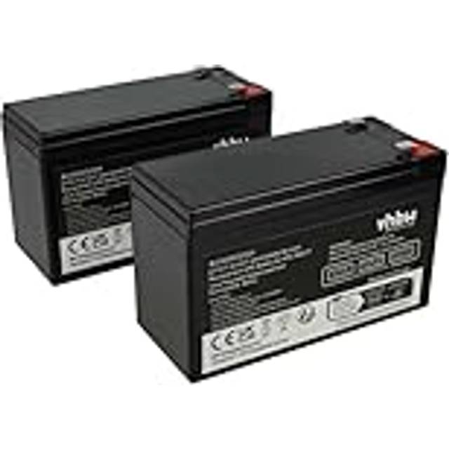 2x Battery Replacement for apc RBC48 for ups (7200 mAh, 12 v, agm) - Vhbw