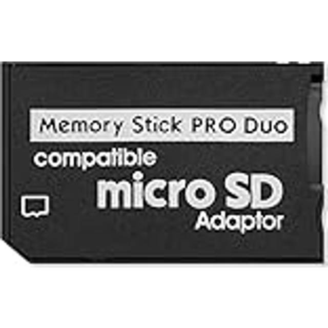 OcioDual Micro SD 64GB minneskortsadapter till Memory Stick PRO MS svart omvandlare läsare för PSP 1000/2000/3000