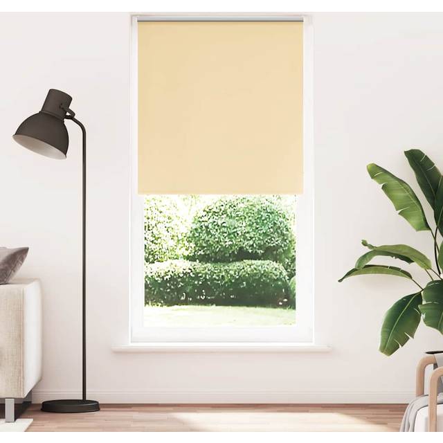 vidaXL Rullgardin mörkläggningsbeige 105x210 cm tygbredd 100,7 cm