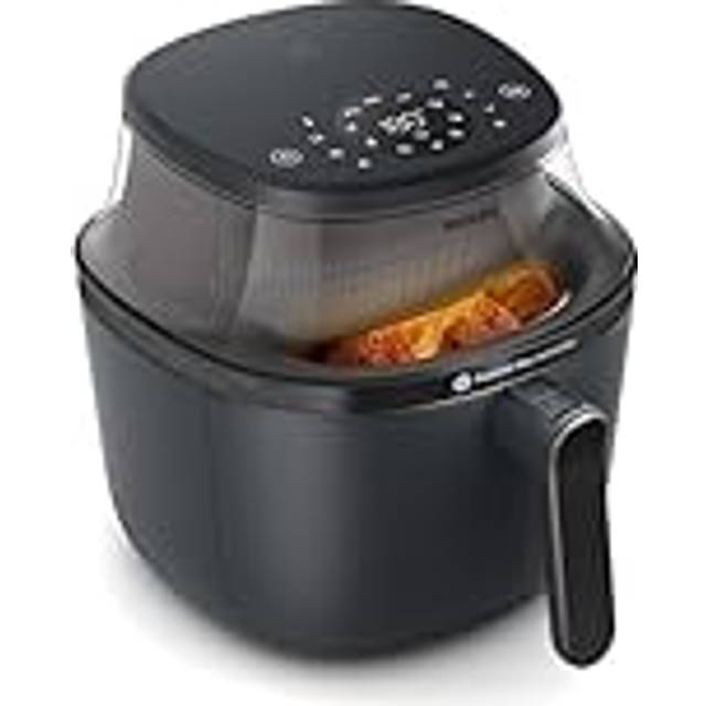 Philips Airfryer 3000 Series 7.2L, matlagningsfönster, 16-i-1 Airfryer, RapidAir Plus-teknik, fettborttagning, HomeID Recept-app, lätt att rengöra (NA340/00)