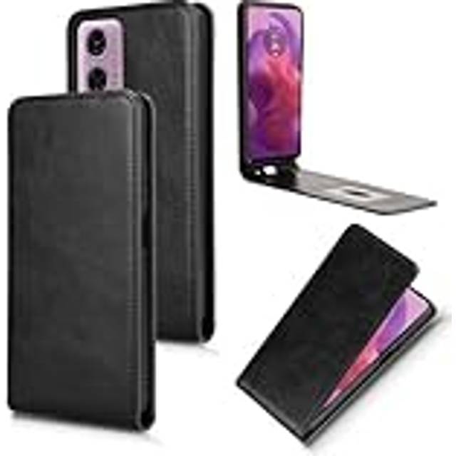 BAILI för Motorola Moto G24 Power plånboksfodral med kortplatser, kickstand, magnetiskt stängningsskydd, korthållare fodral för Motorola Moto G24 Power-Black