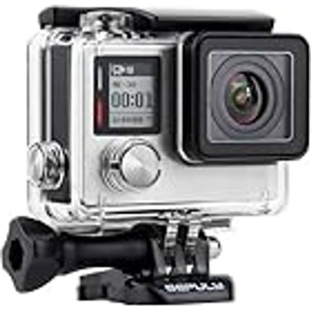 GEPULY Waterproof Housing Case for GoPro Hero 4  Hero 3+  Hero 3 Underwater Photography - Waterproof Up to 131 ft (40M) - with Quick Release
