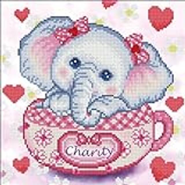 "Diamond Dotz Charity Elephant Diamond Painting Kits for Adults - Diamond Art Kits a Relaxing Creative Craft Kit with Dotz Gems 12""""""""x12"""""""""