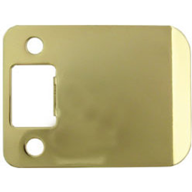 "Round Corner Extended Lip Strike Plate  2-1/4"""" x 2-1/2""""  (3"""" Overal"