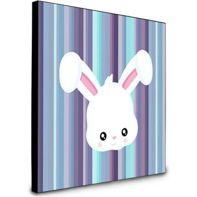 Caroline's Treasures Rabbit Face Artwork Panel wall-decor  Multicolor