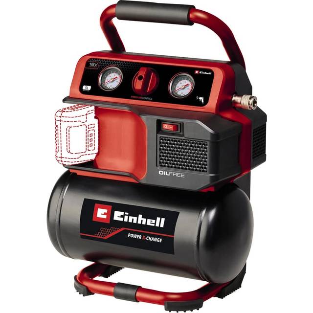 Einhell TE-AC 18/75 Li OF 18v Cordless Oil Free Air Compressor 5 Litre No Batteries No Battery Charger