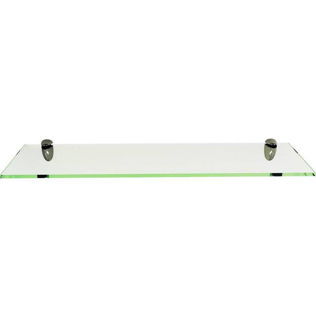 Fab Glass and Mirror Rectangle Floating Shelf Kit 8 X 24 Clear Glass Shelves