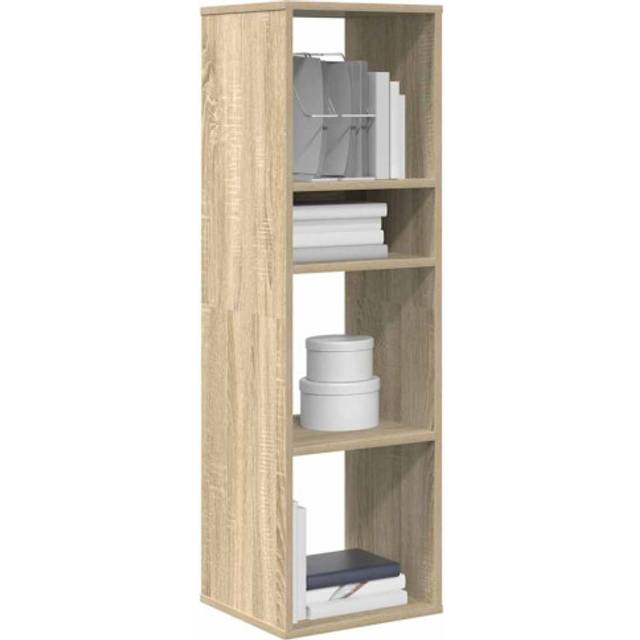 Book Cabinet Sonoma Oak 34x31x112 cm Engineered Wood Vidaxl