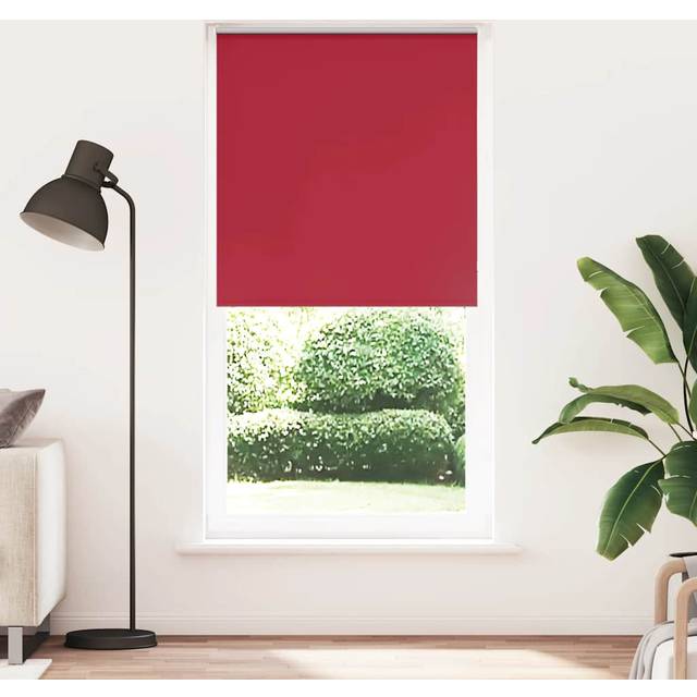 Rullgardin mörkläggningsröd 100x210 cm tyg bredd 95,7 cm