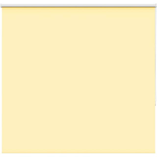 vidaXL Roller Blind Blackout Yellow 145x175 cm Fabric Width 141.6 cm Polyester