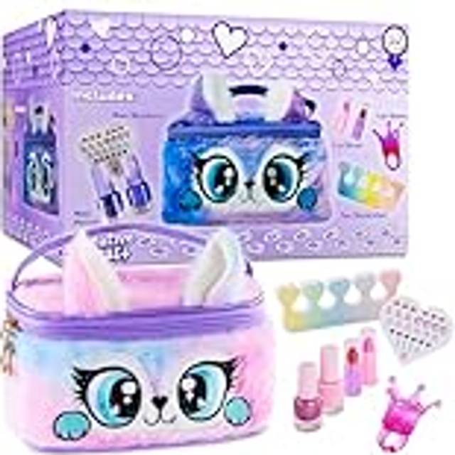 Makeup And Nail Polish Sets In Plush Bag - Multi - One Size