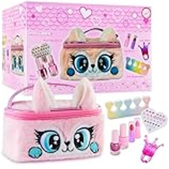 Makeup And Nail Polish Sets In Plush Bag - Multi - One Size