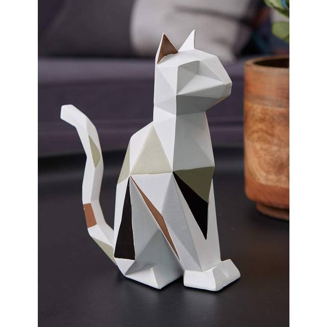 Dencil Decorative Object - White (18cm H X 16cm W X 8cm D)