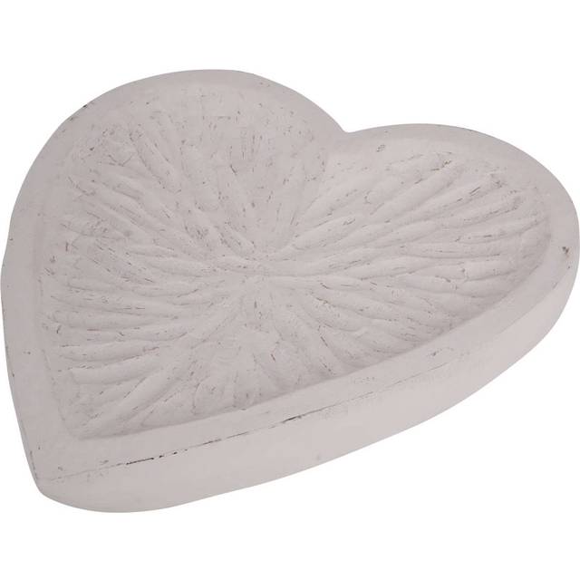 Etna Solid Wood Table Vase - White (26.67cm H X 68.58cm W X 38.1cm D)
