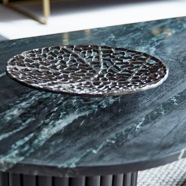 Davyion 30cm Decorative Bowl - Black Metal