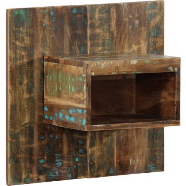 vidaXL Bedside Cabinet Multicolour 50x27x50 cm Solid Wood Reclaimed
