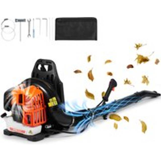 VEVOR Backpack Leaf Blower, 52CC 2-Cycle Gas Leaf Blower with 1.37L Fuel Tank, 480CFM Air Volume 175MPH Speed, Ideal for Lawn Care, Leaf Cleaning, and Snow Removal