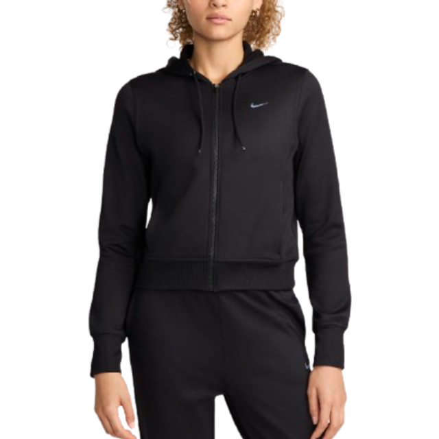 Nike Therma-FIT One Women's Full-Zip Hoodie - Black - Polyester/Elastane - L (UK 16&#x2013;18)