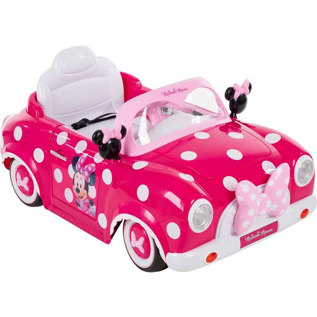 Huffy Disney Minnie Convertible Car Electric Children's Ride-on Pink and White - 38 x 65 x 109cm