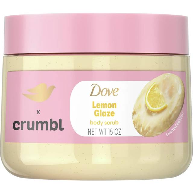 Dove Crumbl Exfoliating Body Scrub Strawberry Cookie, 15 oz