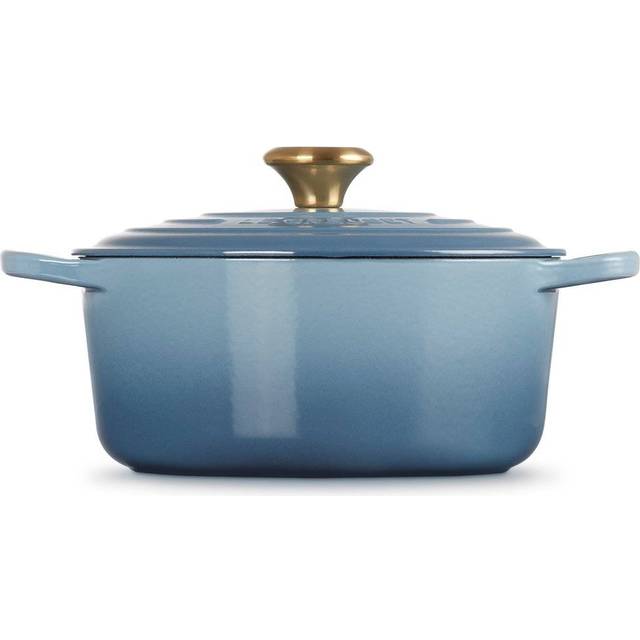 Le Creuset Le Creuset Signature rund gryta 4,2 l Chambray - Blå