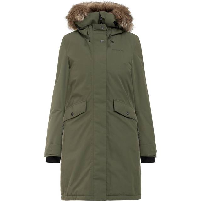 Didriksons Womens Erika Parka 3 - Green - 12