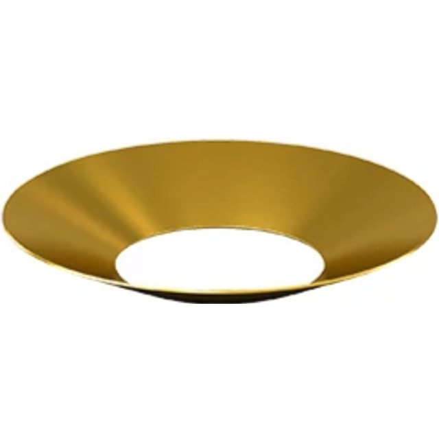 Piet Hein - Lysmanchet  - Värmeljus - Lysmanchet MAXI (til dia. 50 mm lys) - MESSING - H1.7 x W11.1 D11.1 cm