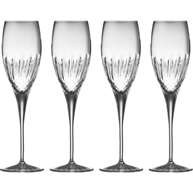 Luigi Bormioli Diamante Champagne Glass, Set of 4, 220ml, Clear