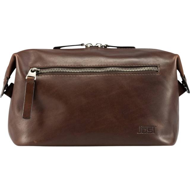 Jost Lund Toilet bag Leather 25 cm brown