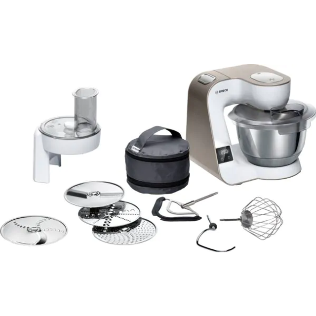 Bosch MUM5 MUM5XW10 - Köksmaskin - 1000 W - vit/champagne