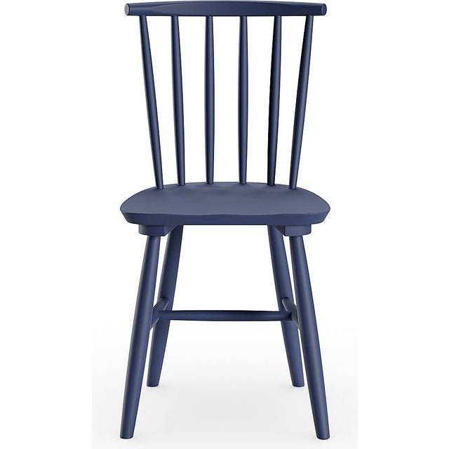 Harvey Set of 2 Dining Chairs, Beech Wood - Luxe Navy