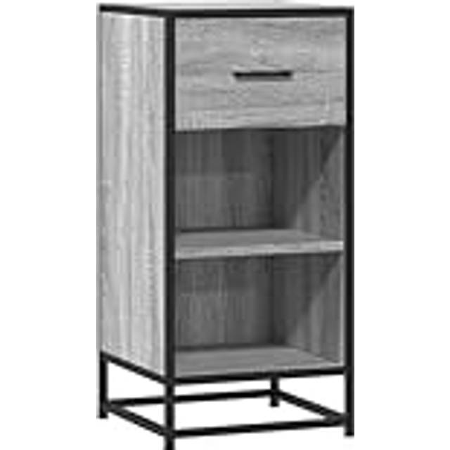 vidaXL Sideboard Grey Sonoma 35.5x35x76 cm Engineered Wood and Metal