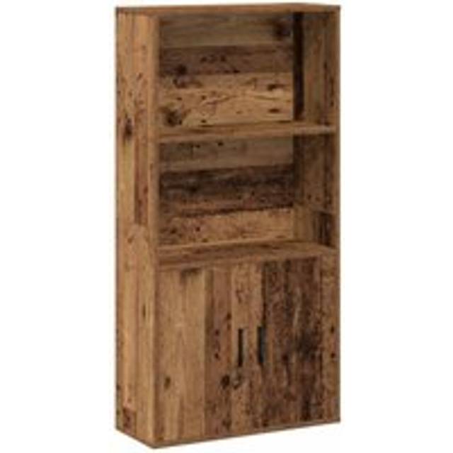 vidaXL Bokhylla åldrat trä 60x24x120 cm konstruerat trä