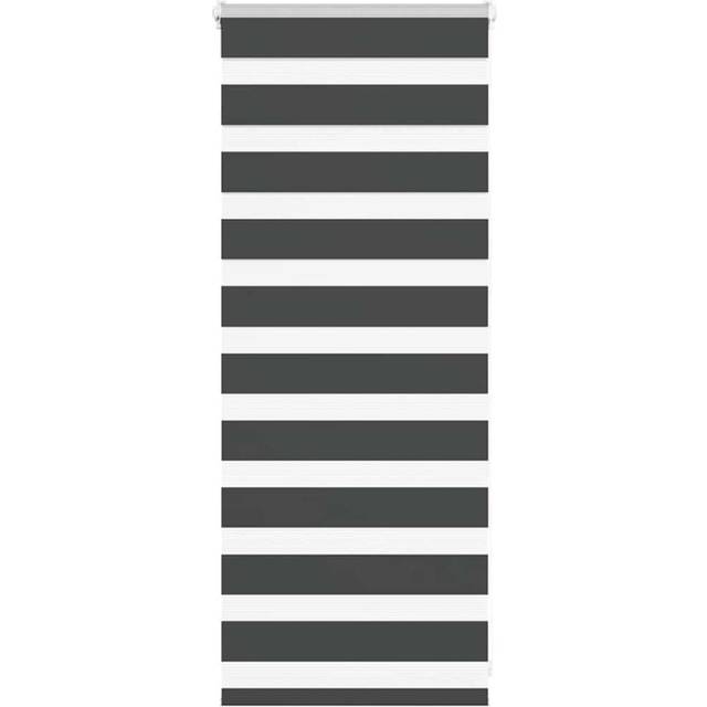 Rullgardin zebra svart 60x100 cm tyg bredd 55,9 cm polyester