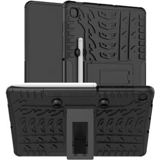 Samsung Galaxy Tab S6 Lite 2020/2022/2024 Greppvänligt Hybrid Skal med Stativ - Svart