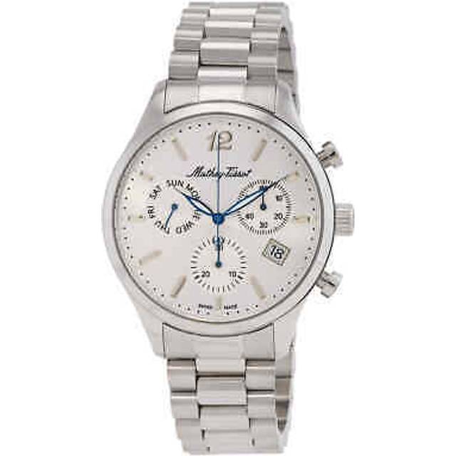 Mathey-Tissot Urban Chrono Stainless Steel Silver Dial Quartz H411CHAS Men's Watch silver