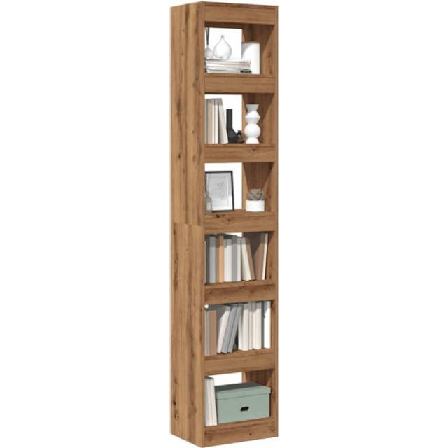 vidaXL Book Cabinet/Room Divider Artisan Oak 40x30x198 cm - Brown