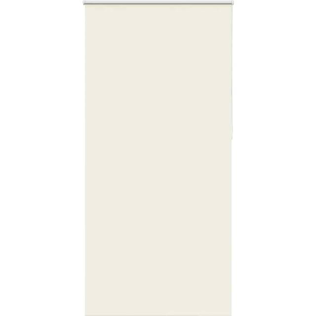 vidaXL Rullgardin mörkläggning naturvit 100x210 cm tyg bredd 95,7 cm