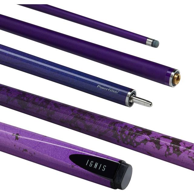 "(Purple) PowerglideÂ Ignis Snooker Cue 2 Piece 57"" Carbon Composite 10mm Tip"